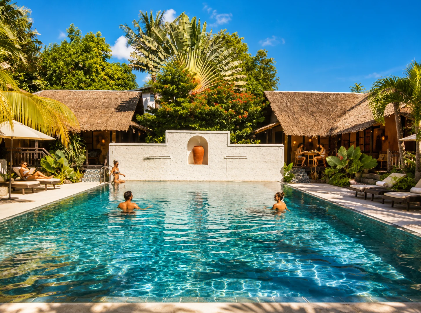 The swimming pool